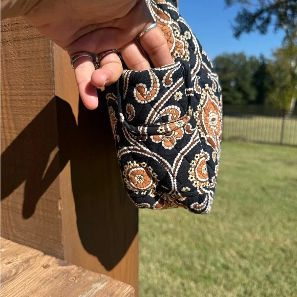 Vera Bradley Black and Tan Paisley Shoulder Bag - Picture 7 of 13